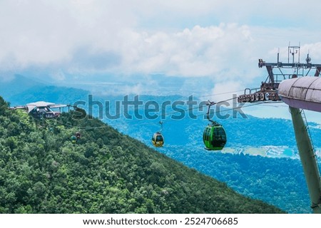 Similar – Image, Stock Photo Langkawi Cable Car Summer