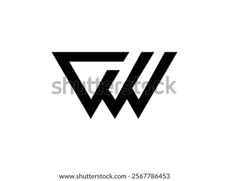 WDV Logo Design Vector Art