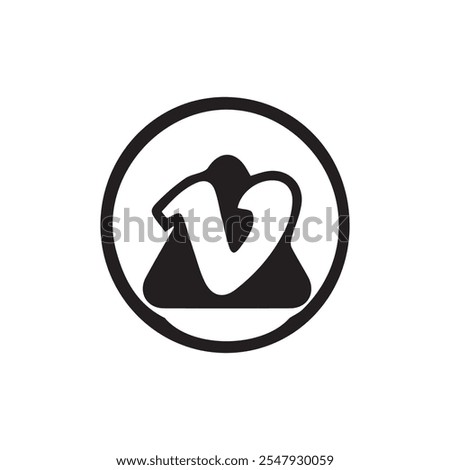 abstrack vector logo design tempelate shield