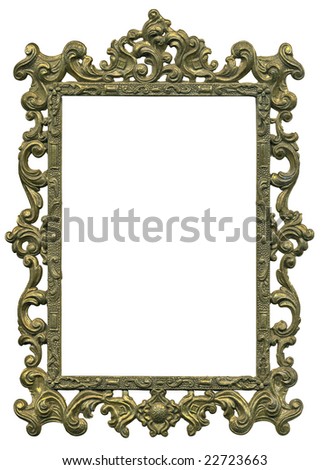 Antique gold frame from early 1900\'s. Lots of grunge intact. With complete work path.