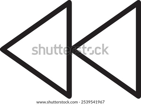 Rewind icon vector eps file 