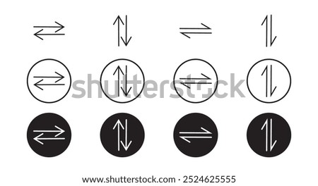 Arrows. The network. Icons. Illustration