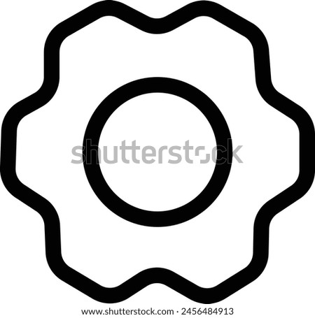 Setting icon vector. Gear or Cog.