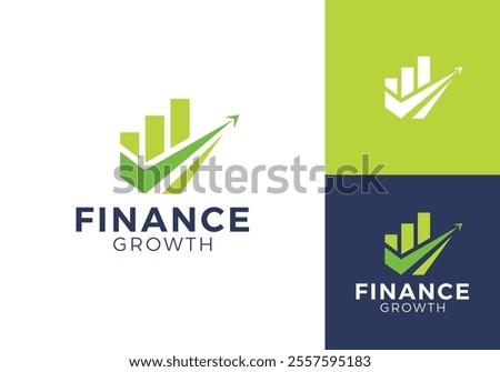 arrow chart logo design. creative diagram finance symbol icon vector