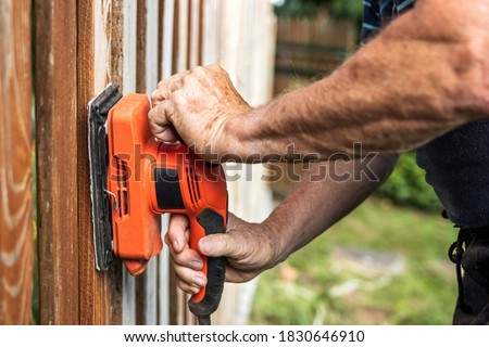 Similar – Image, Stock Photo old picket fence in sunlight