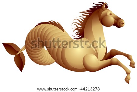 The hippocamp or hippocampus, often called a sea horse, is a mythological creature shared by Phoenician and Greek mythology