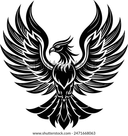 Phoenix logo vector illustration eps 10