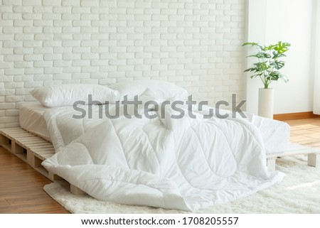 Similar – Image, Stock Photo Duvet at the window