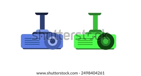 Projector icon. Projector for video, cinema, and presentation. Vector isolated sign.