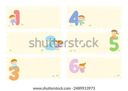 Similar – Image, Stock Photo Numbers, please! Education