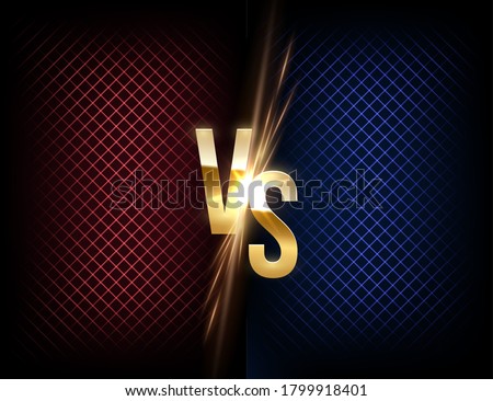 MMA, wrestling, boxing fight poster. Battle vector banner concept. Girls and boys competition illustration with glowing versus symbol. Night club event promotion. Ladies, men night flyer