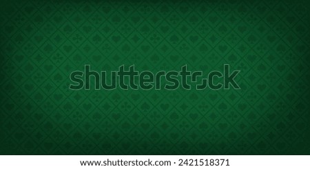 Poker green table background vector illustration. Realistic playing field for game blackjack. Casino concept.