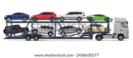 icon logo sign truck ship long tow semi load road over haul lorry cargo stack new car flat work carrier bmw benz audi side view art heavy vector cars auto carry lift buy sale order route drive brand