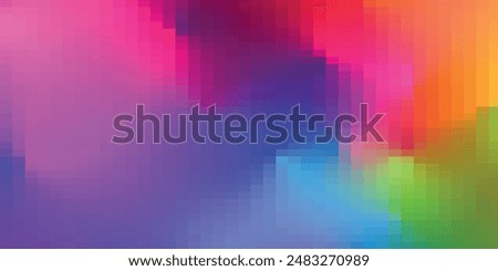 pixel color block abstract background