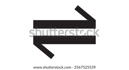 Data transfer arrows icon vector. Recycling, exchange, left and right and direction sing, up and down symbol design eps 10