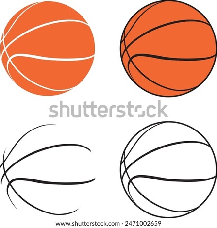 Basketball, Basketball Clipart, Basketball Cut Files, Sports Vector Files