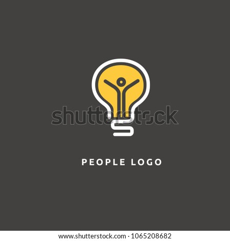 People idea logo, eco , social and humanity logo,Vector Logo Template. Vector illustration, Graphic Design Editable Design. Happy motivated people in colorful logo. Team web icon.