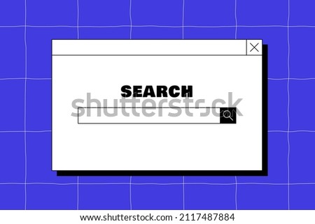 Browser search bar. Internet window illustration.