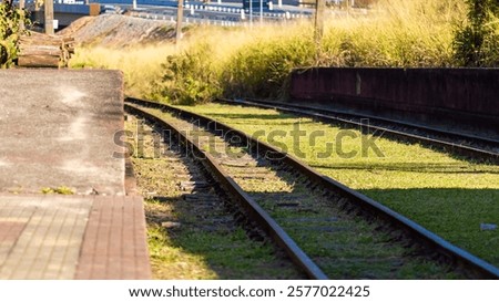 Similar – Image, Stock Photo Old railway line in Germany