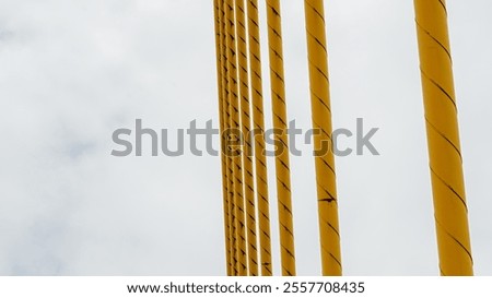 Similar – Image, Stock Photo Section of the suspension railway above the Wupper in Wuppertal