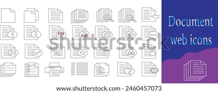 Document Icon A simple rectangle with a folded corner, representing a paper document. It might have lines or text visible on its surface to indicate content.
