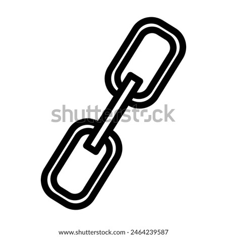 Link Building Vector Line Icon Design