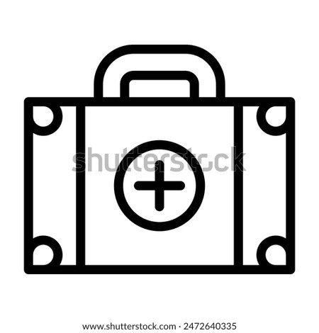 Medkit Vector Line Icon Design