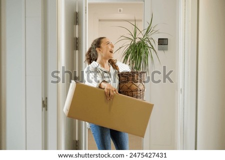 Similar – Image, Stock Photo Young girl moving her legs in an urban background