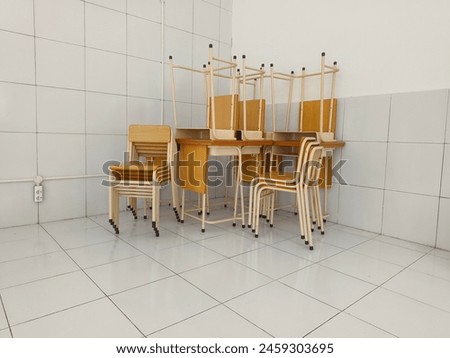 Similar – Image, Stock Photo Single stacking chair