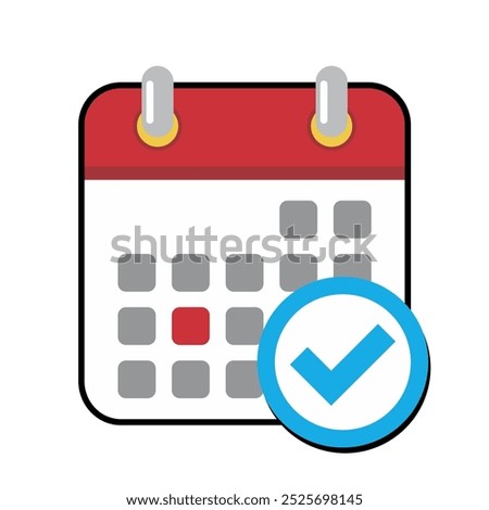 Calendar Icon Set. Features editable time management symbols. Includes icons for months, days, weeks, reminders, and more. vector ilustration