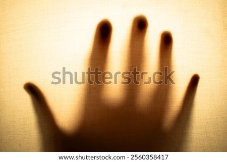 Similar – Image, Stock Photo shadow theatre (5) Man