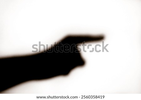 Similar – Image, Stock Photo shadow theatre (5) Man