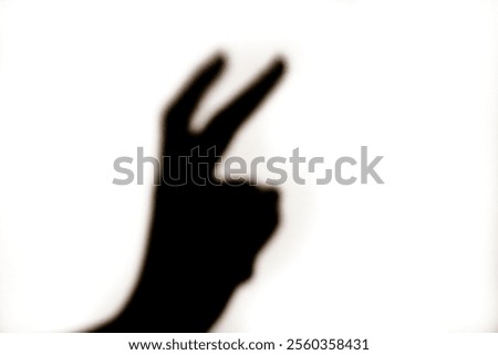 Similar – Image, Stock Photo shadow theatre (5) Man