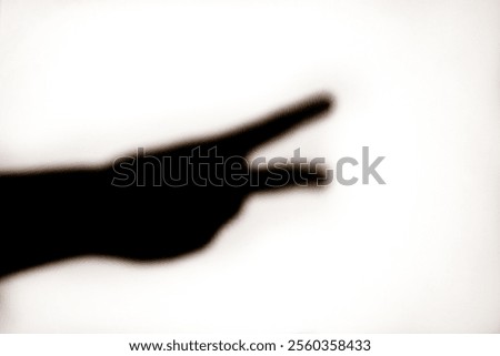 Similar – Image, Stock Photo shadow theatre (5) Man