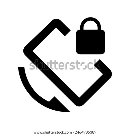 Screen rotation lock button icon vector design in eps 10