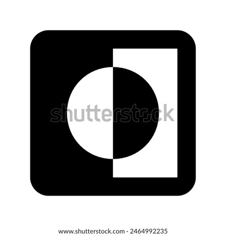 Invert colors button icon vector design in eps 10