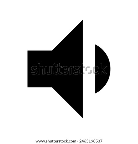 Volume down indicator icon vector design in eps 10