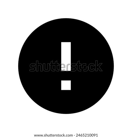 Round error symbol icon vector design in eps 10