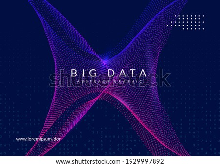 Abstract digital background. Artificial intelligence, deep learning and big data concept. Quantum technology. Tech visual for screen template. Partical abstract digital background.