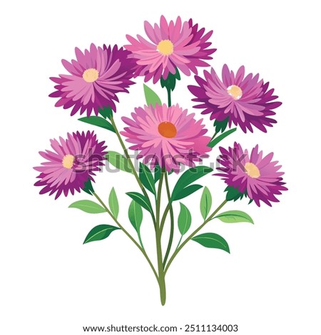 Similar – Image, Stock Photo aster flower Nature Plant