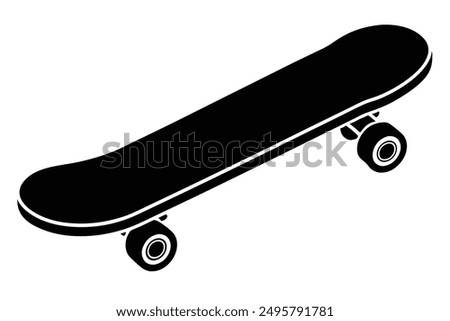 Skateboard Vector Illustration Art for Printable Graphics Design