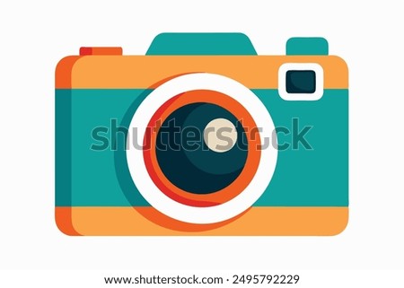 Camera Vector Illustration Art for Printable Graphics Design