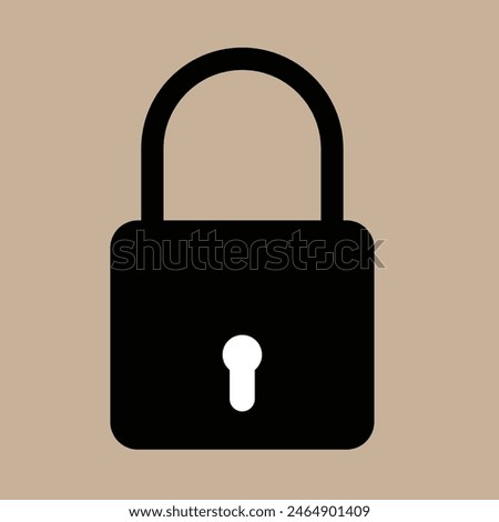 Lock icon design in Adobe Illustrator eps 10