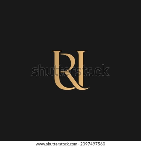 UR Letter logo, UR Monogram logo UR Initial logo