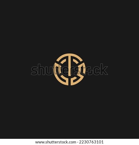 Initial Monogram Letter CTS Logo Design Vector. CTS Logo Design Template
