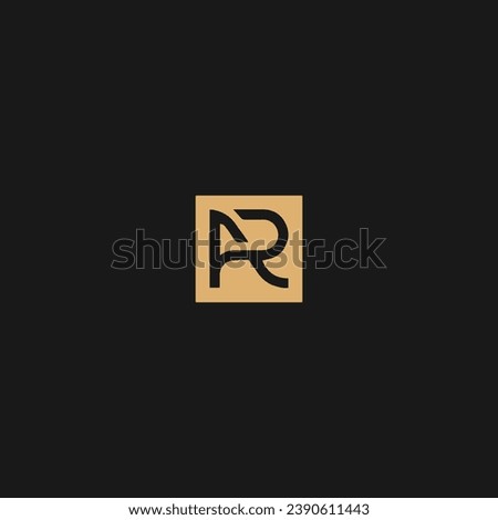 Letter AR logo Design And Management Company Vector Template,