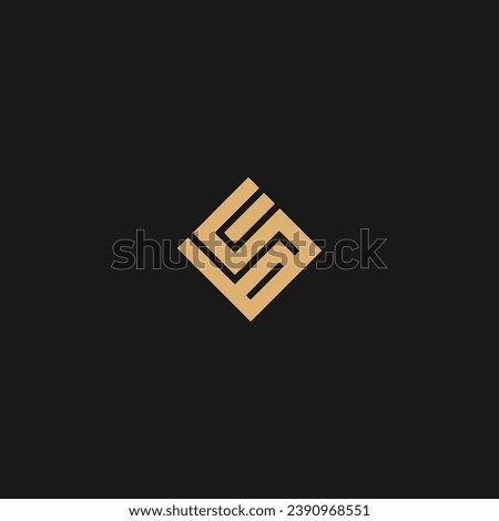 EB Letter Logo monogram with sharp style design template,