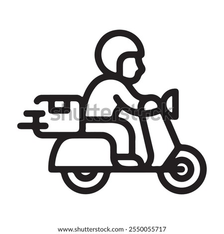 Online Delivery Order Icon Design