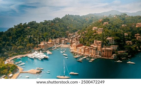 Similar – Portofino, viewed from Castle Brown