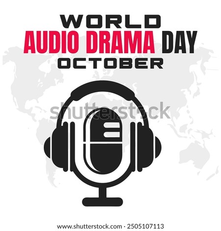 World Audio Drama Day Vector Creative Audio Storytelling and Drama Design